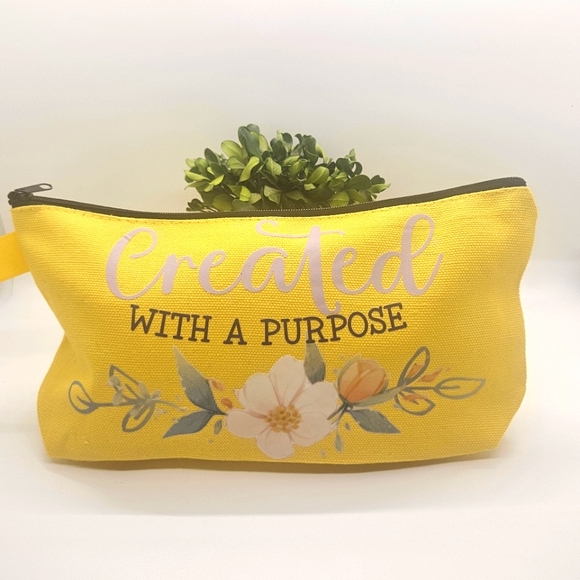 Handmade Handbags - New Cosmetic Bag With Christian Bible Scripture